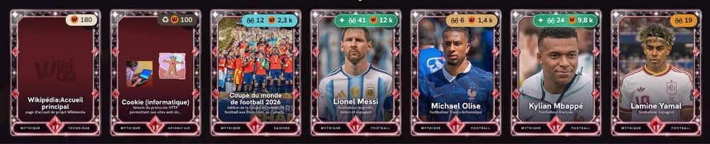 Capture : Tes cartes notées